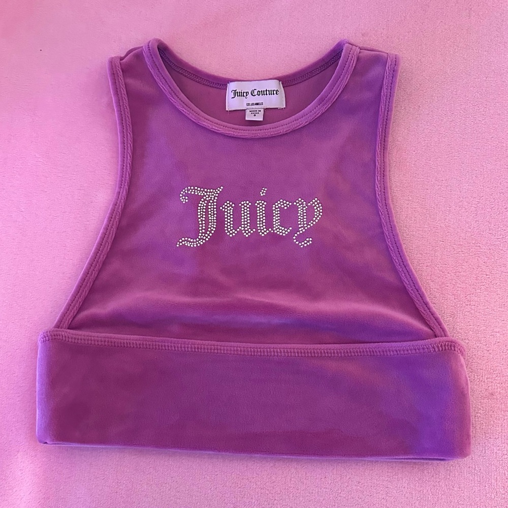 Juicy Couture Purple Crop Top
